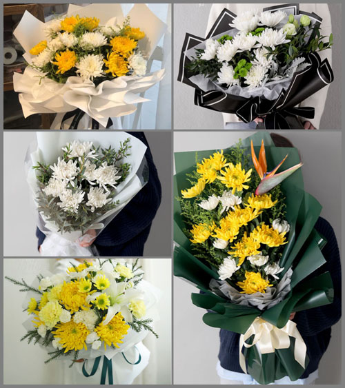 四川成都崇州市集贤乡华兴村白事花束代送